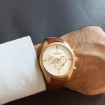 ساعت مچی مردانه رمانسون بند چرم کلیپسی کد ۴۲۵ - تصویر 8