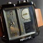 ساعت مچی مردانه چرم برند بین باند 2 زمانه کد 1715 - تصویر 5