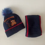 شال و کلاه پسرانه خزدار رینگی مدل بافتنی01 - تصویر 2