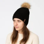 کلاه تک زنانه خزدار گرم مدل شیطونی کد10