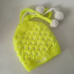 شال و کلاه نوزادی خزدار رینگی مدل بافتنی کد 13 - تصویر 3