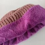 شال و کلاه دخترانه خزدار رینگی مدل بافتنی کد 14 - تصویر 8