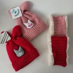 شال و کلاه نوزادی خزدار رینگی مدل بافتنی کد 15 - تصویر 7