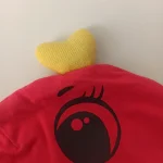 کلاه تک نوزادی تریکو بند دار گرم مدل عروسکی2 - تصویر 3