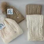 شال و کلاه دخترانه خزدار مدل بافتنی کد 27 - تصویر 8