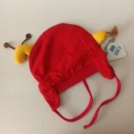 کلاه تک نوزادی تریکو بند دار گرم مدل عروسکی3 - تصویر 6