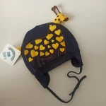 کلاه تک نوزادی تریکو بند دار گرم مدل عروسکی3 - تصویر 9