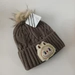 شال و کلاه دخترانه خزدار رینگی مدل لبوبو بافتنی کد 32 - تصویر 11