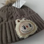شال و کلاه دخترانه خزدار رینگی مدل لبوبو بافتنی کد 32 - تصویر 12