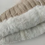 شال و کلاه دخترانه خزدار رینگی مدل لبوبو بافتنی کد 32 - تصویر 6