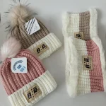 شال و کلاه دخترانه خزدار رینگی مدل بافتنی کد 33 - تصویر 9