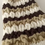 شال و کلاه پسرانه خزدار رینگی مدل بابانوئل بافتنی کد 37 - تصویر 4