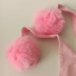 کلاه تک نوزادی تریکو پوم دار مدل عروسکی4 - تصویر 3