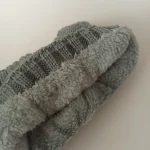 شال  و کلاه پسرانه خزدار رینگی مدل بافتنی کد 8 - تصویر 5