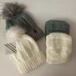 شال  و کلاه پسرانه خزدار رینگی مدل بافتنی کد 8 - تصویر 6