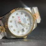 ساعت مچی اورجینال مردانه برند رولکس دیت داخل نگین موتور ژاپن مدل DO 87 - تصویر 2