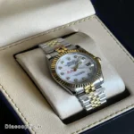 ساعت مچی اورجینال مردانه برند رولکس دیت داخل نگین موتور ژاپن مدل DO 87 - تصویر 4