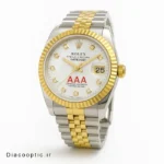 ساعت مچی اورجینال مردانه برند رولکس دیت داخل نگین موتور ژاپن مدل DO 87