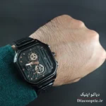 بسته بندی جعبه هارد تو مخملی همراه کارت گارانتی ساعت Basid Do1100