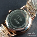 بند چند رنگ ساعت DO1101 در ترکیب رزگلد و مشکی